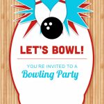 Bowling Party   Free Printable Birthday Invitation Template | Bowling Birthday Cards Printable