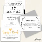 Bring Book Request Card (6 Designs!)   A Jubilee Day | Bring A Book Instead Of A Card Free Printable