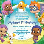 Bubble Guppies Birthday Invitation Printable Boy/girl From Just | Bubble Guppies Printable Birthday Cards