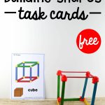 Building Shapes Stem Cards   The Stem Laboratory   Free Printable | Free Printable Kindergarten Task Cards