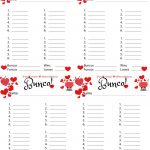 Bunco Free Printable Valentine's Fondue Champagne Score Sheet | Printable Bunco Score Cards Free
