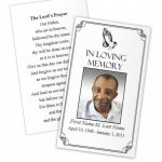 Business Card Photoshop Template Funeral Prayer Card Template Free | Free Printable Funeral Prayer Card Template
