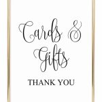 Cards And Gifts Wedding Sign | Diy Wedding | Wedding Signs, Wedding | Cards And Gifts Printable Sign
