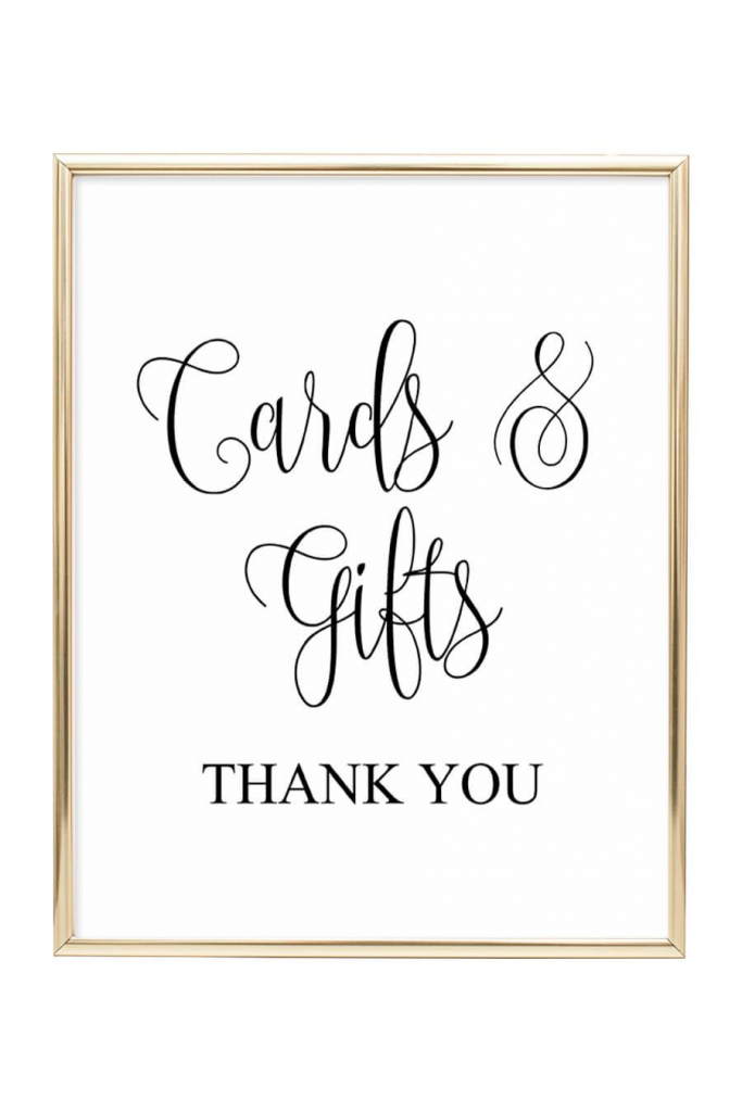 Cards And Gifts Wedding Sign | Diy Wedding | Wedding Signs, Wedding | Cards And Gifts Printable Sign