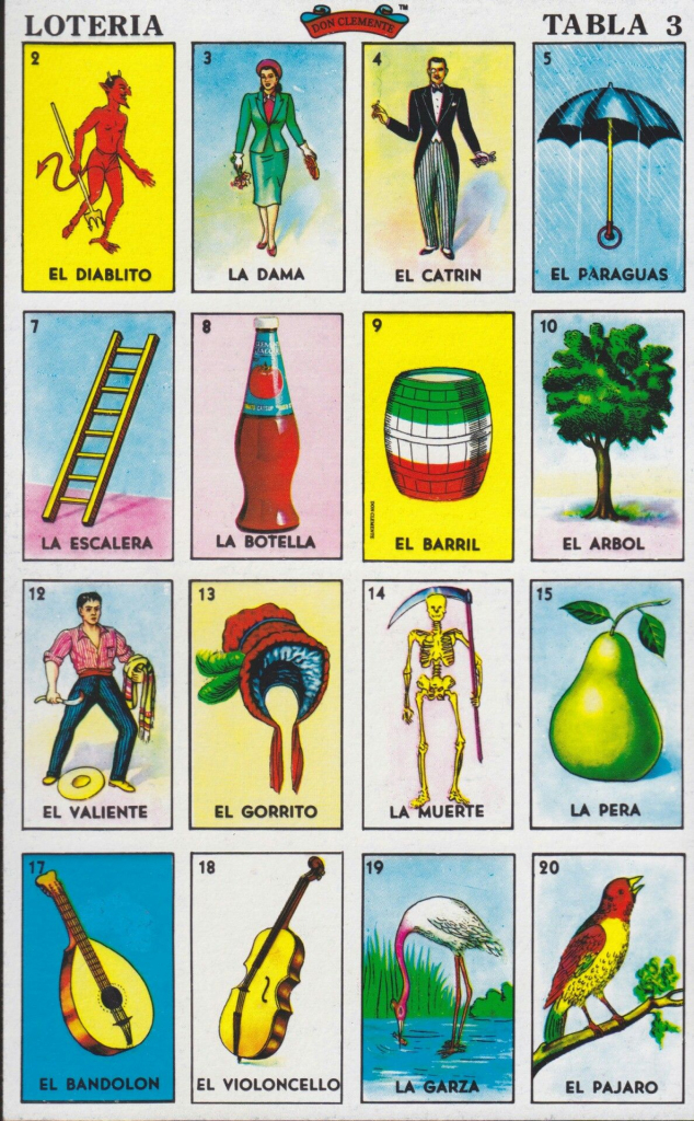 Carta De La Lotería Mexicana | Fiesta Mexicana Tema | Mexico | Mexican Loteria Cards Printable