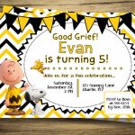Charlie Brown & Snoopy Birthday Party Invitation Peanuts | Etsy | Snoopy Printable Birthday Cards