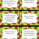 Christmas Conversation Starters And Writing Prompts | Free Writing | Printable Conversation Cards For Adults