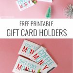 Christmas Gift Card Holders   Free Printable | Holidays | Christmas | Free Printable Christmas Money Holder Cards