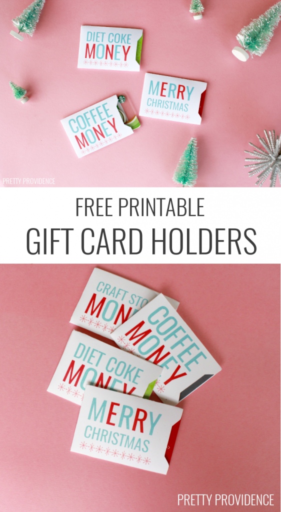 Christmas Gift Card Holders - Free Printable | Holidays | Christmas | Free Printable Christmas Money Holder Cards