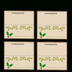 Christmas Name Card Template   Kleo.bergdorfbib.co | Free Printable Place Card Templates Christmas