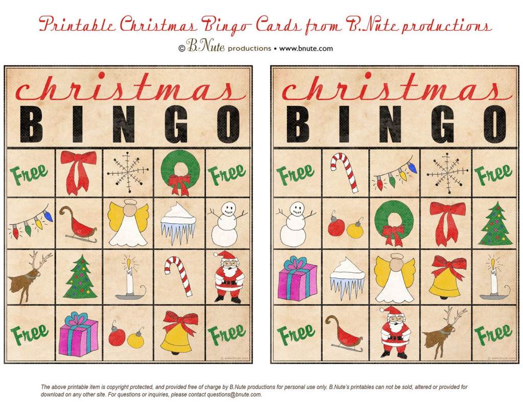 Christmas Printables Images | Free Printable Christmas Bingo Cards | Kid Christmas Bingo Card Printables