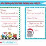 Christmas Thank You Notes For Kids – Free Printable! | Christmas Thank You Cards Printable Free