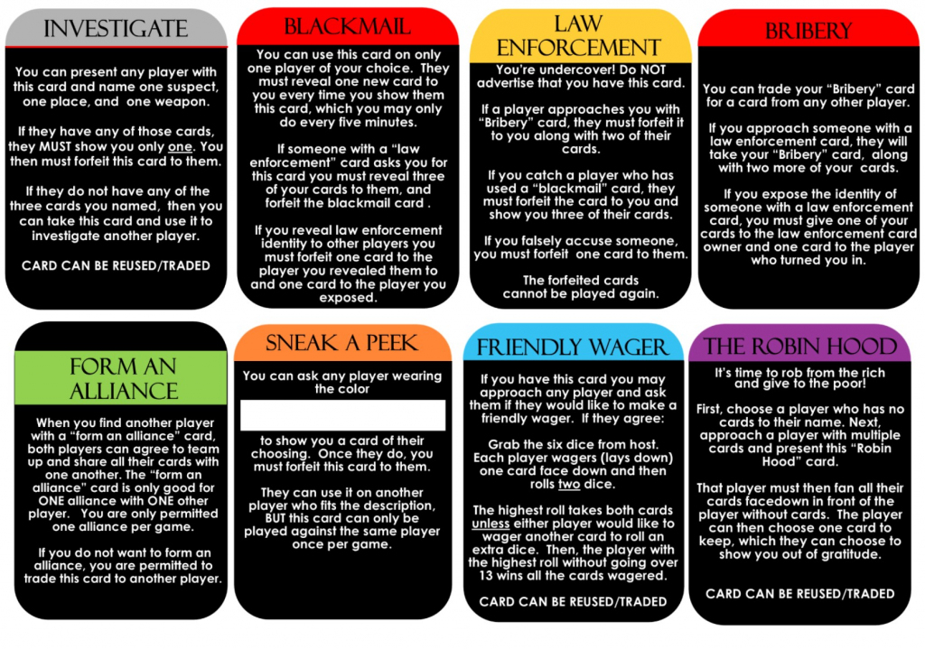 Printable Murder Mystery