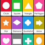 Colorful Geometric Shapes With Their Name Flash Card Collection | Geometric Shapes Printable Flash Cards