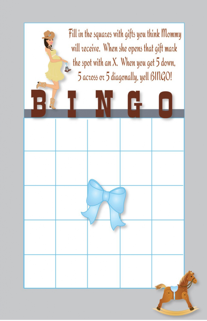 Cowboy Baby Shower Bingo Cards Printable Diy Instant | Etsy | Cowboy Bingo Printable Cards