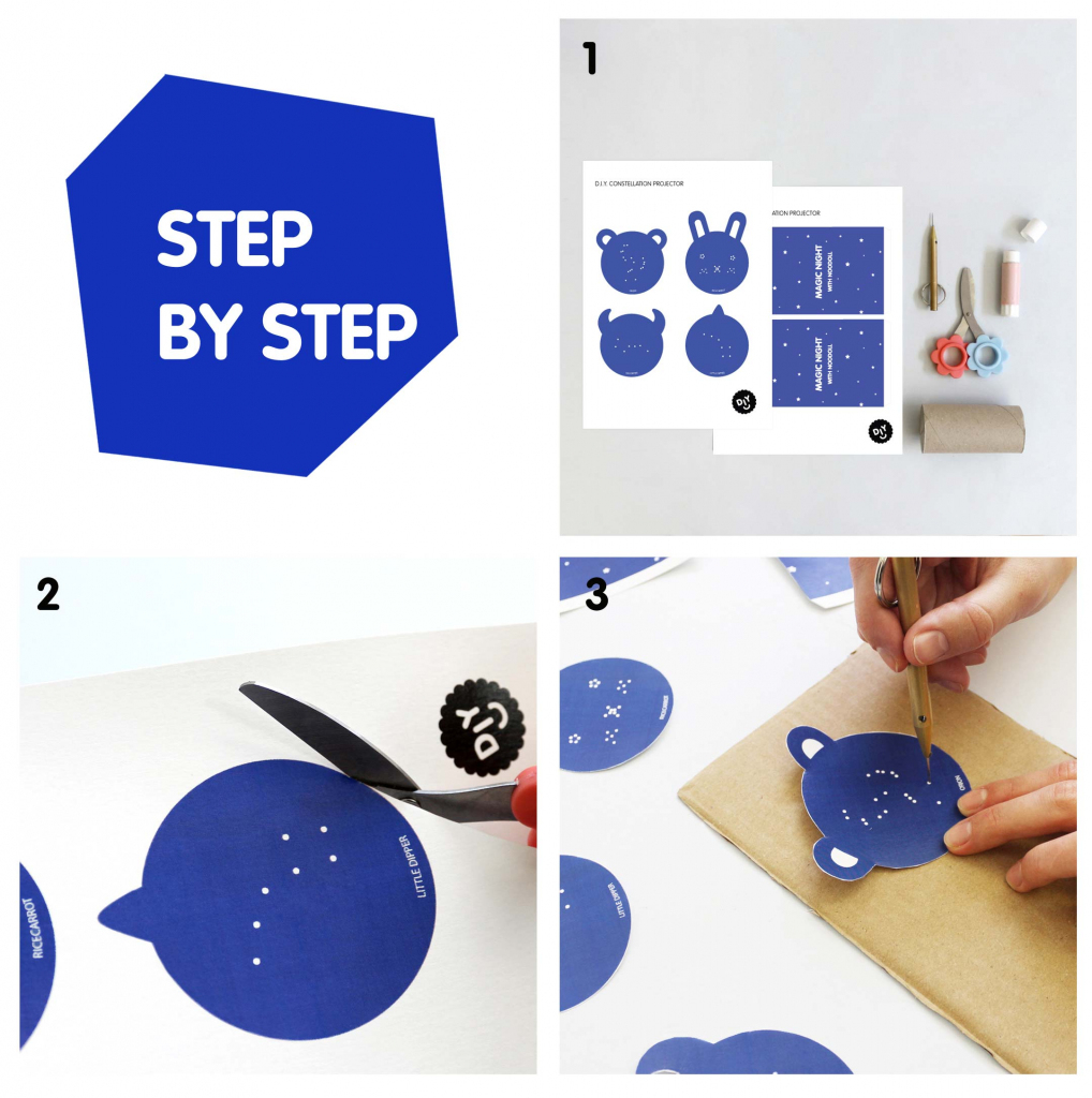 Create Your Own Constellation Light For Your Bedroom | Noodoll | Printable Constellation Projection Cards