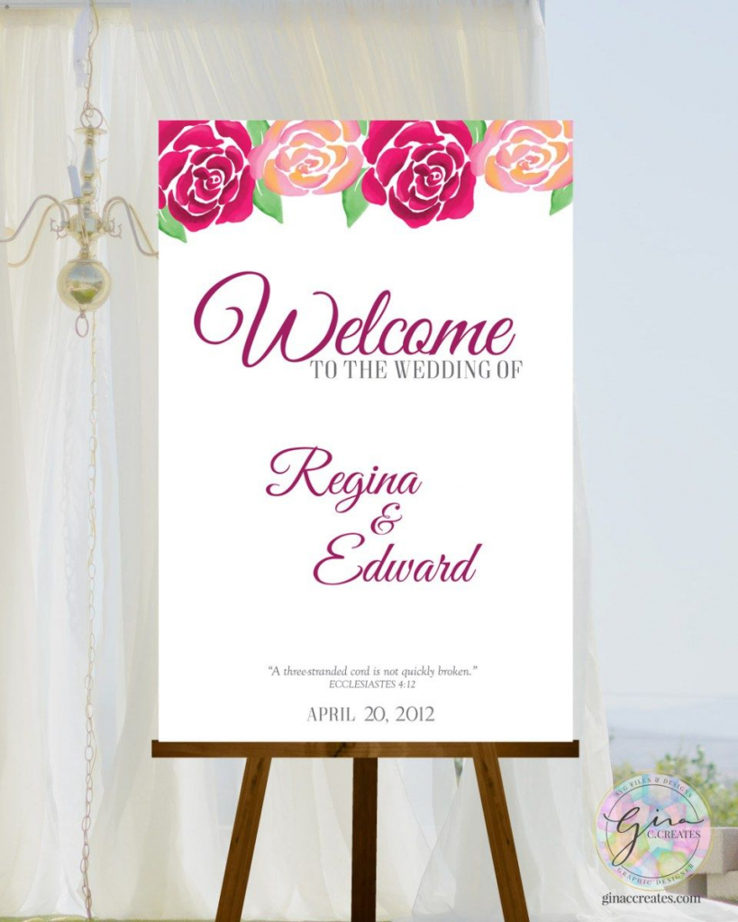 Deep Floral | Afforable Wedding Ideas | Welcome Boards, Floral | Welcome Back Card Printable