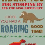 Dinosaur Thank You Card, Dinosaur Thank You Note, Dinosaur Birthday | Dinosaur Thank You Cards Printable