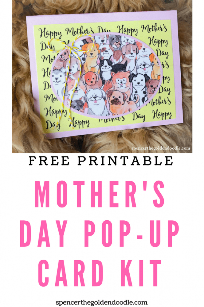 Diy Mother&amp;#039;s Day Card | Dog Cards | Dogs, Goldendoodle, Dog Cards | Free Printable Mothers Day Card From Dog