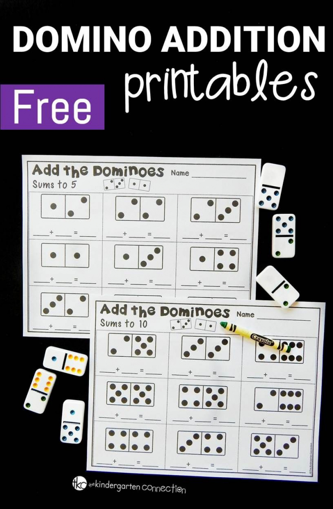 Domino Math Free Printable