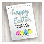 Easter Card Happy Easter To One Of My Favorite Peeps | Etsy | Printable Greek Easter Cards