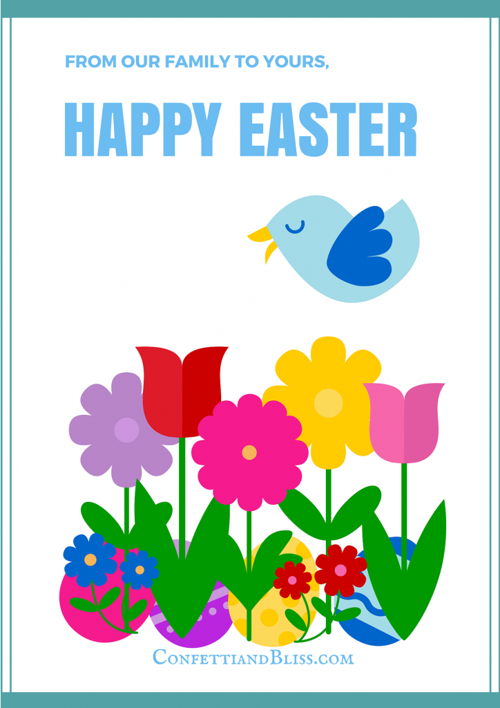 Easter Greeting Card Wording | Confetti &amp;amp; Bliss | Happy Easter Greeting Cards Printable