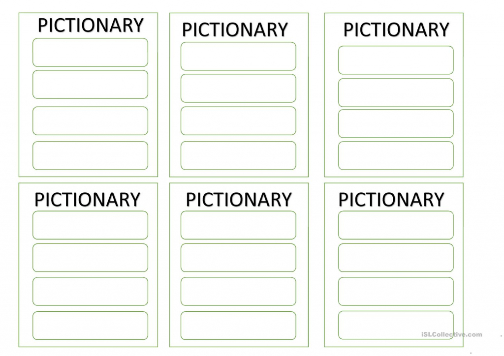 Editable Pictionary Cards Worksheet - Free Esl Printable Worksheets | Free Printable Pictionary Cards