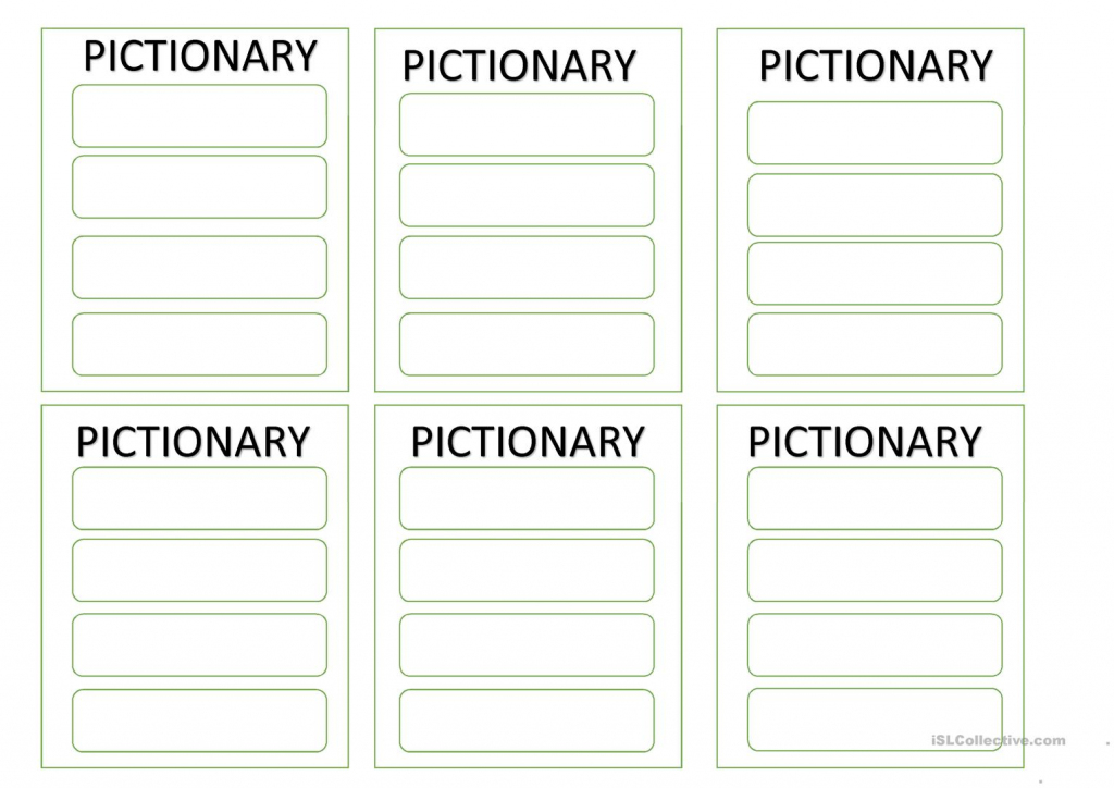 Free Printable Pictionary Cards - Best FREE Printable