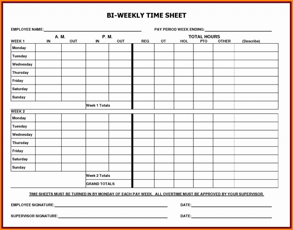 Employee Time Cards Template Free Awesome 5 Printable Payroll Sheets | Free Printable Time Cards