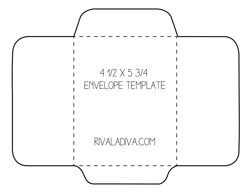 Envelope Template | Envelope Template For 8.5 X 11 Paper Diy | Printable Envelope Template For 4X6 Card