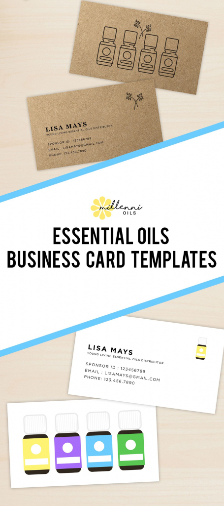 Essential Oil Business Cards, Young Living Essential Oils, Business | Free Printable Doterra Sample Cards