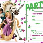Everything Tangled: Rapunzel & Eugene Themed Party Ideas | Printable Rapunzel Birthday Card