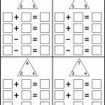 Fact Family – 4 Worksheets | Printable Worksheets | Math, Math | Triangle Flash Cards Addition And Subtraction Printable