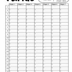 Farkle Score Card Printable File Diy Farkle Scorecard | Etsy | Farkle Score Card Printable