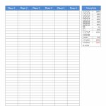 Farkle Score Sheet | Farkle Score Card Printable