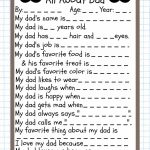 Father's Day Questionnaire (Free Printable) | Free Printable Fathers Day Cards For Preschoolers