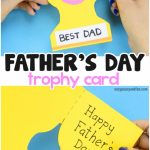 Father's Day Trophy Card   With Printable Trophy Template   Easy | Super Dad Card Printable