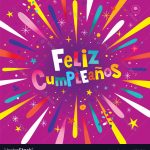 Feliz Cumpleanos Happy Birthday In Spanish Card Vector Image | Happy Birthday In Spanish Card Printable