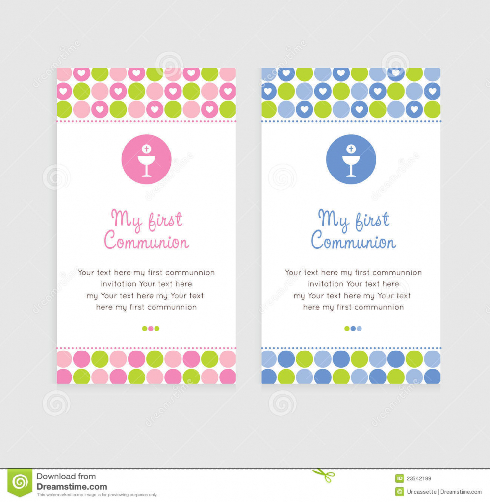 First Communion Card Stock Image. Image Of Party, Chalice - 23542189 | First Holy Communion Cards Printable Free