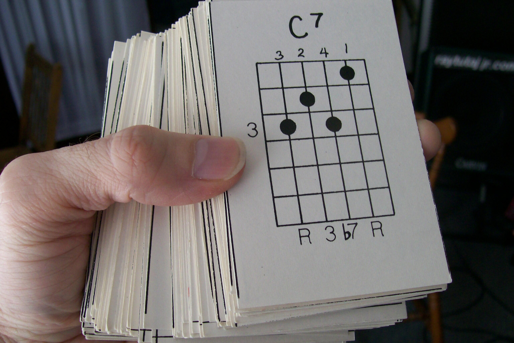 Flash Cards And More! | Guitar Chord Flash Cards Printable