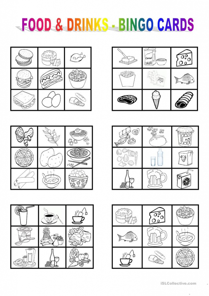 Free Printable Esl Bingo Cards