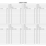 Free Baseball Lineup Card   Kleo.bergdorfbib.co | Printable Baseball Lineup Cards Excel
