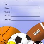 Free Birthday Invitations To Print For Kids: Choose Your Theme | Printable Sports Birthday Cards