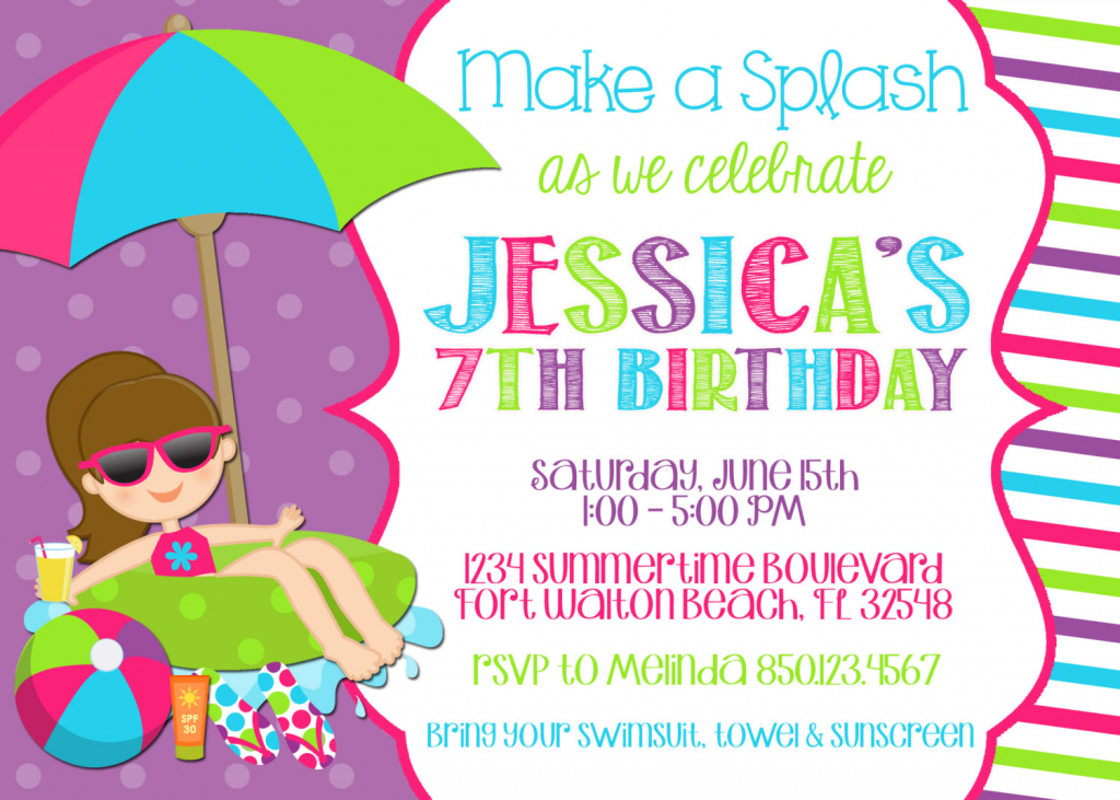 Free Custom Printable Birthday Cards — Birthday Invitation Examples | 7Th Birthday Card Printable