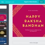 Free Custom Raksha Bandhan Card Designscanva | Free Online Printable Rakhi Cards
