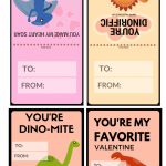 Free Dinosaur Valentines Day Cards Printables | Valentines Day | Printable Dinosaur Valentine Cards