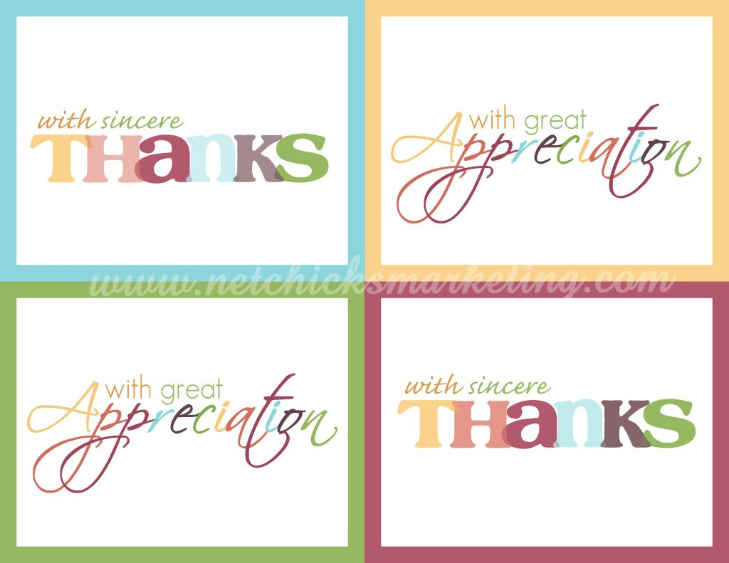 Free Download: Practice Thankfulness Postcards - Very Cute Set Of | Cute Printable Thank You Cards