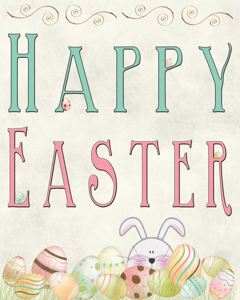Free Easter Printable | ~Easter ~ | Easter Printables, Easter | Happy Easter Greeting Cards Printable