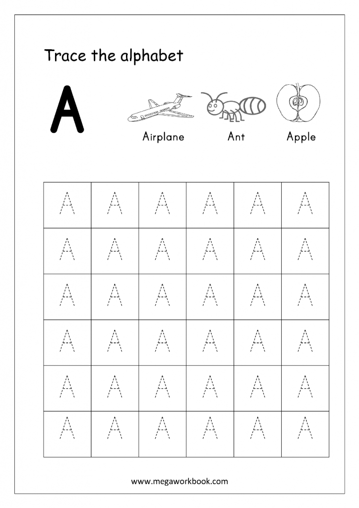 Free English Worksheets - Alphabet Tracing (Capital Letters | Printable Alphabet Tracing Cards