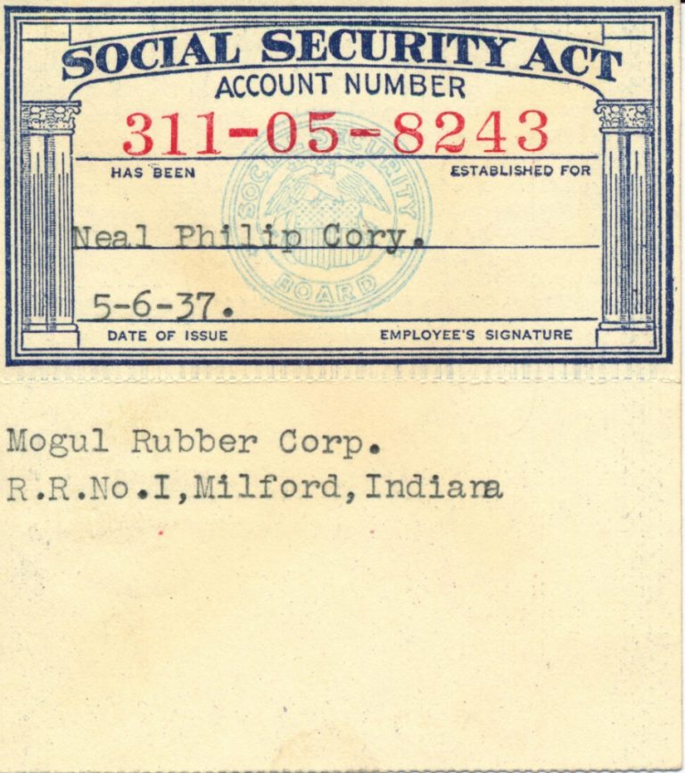 Free Fillable Social Security Card Template Example Templates